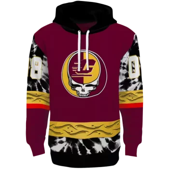 custom central michigan chippewas grateful vibes maroon hoodie best selling