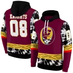 custom central michigan chippewas grateful vibes maroon hoodie best selling