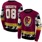 custom central michigan chippewas grateful vibes maroon hoodie best selling