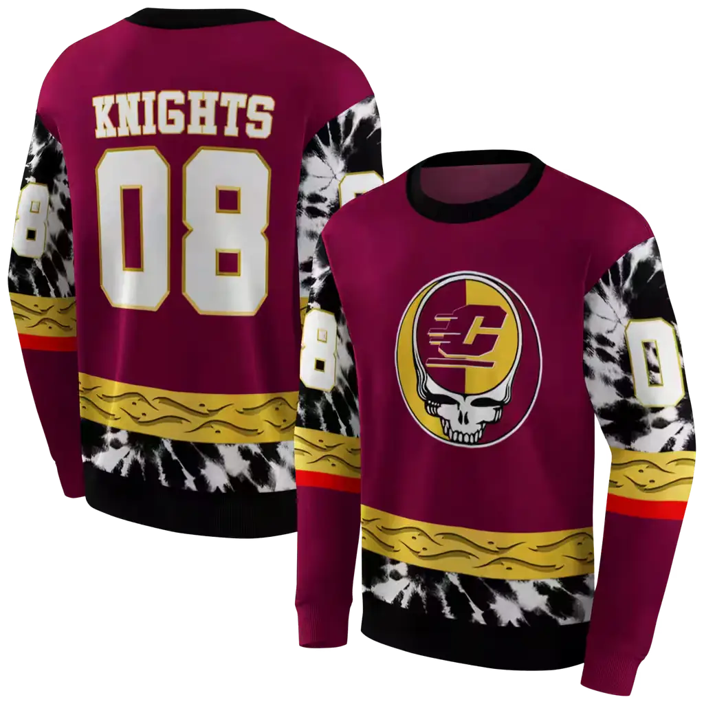 custom central michigan chippewas grateful vibes maroon hoodie premium grade custom central michigan chippewas grateful vibes maroon hoodie premium grade