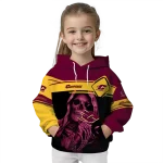 custom central michigan chippewas grim reaper maroon black hoodie best selling