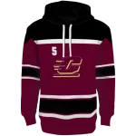custom central michigan chippewas striped pattern maroon hoodie best selling