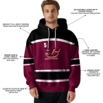 custom central michigan chippewas striped pattern maroon hoodie best selling