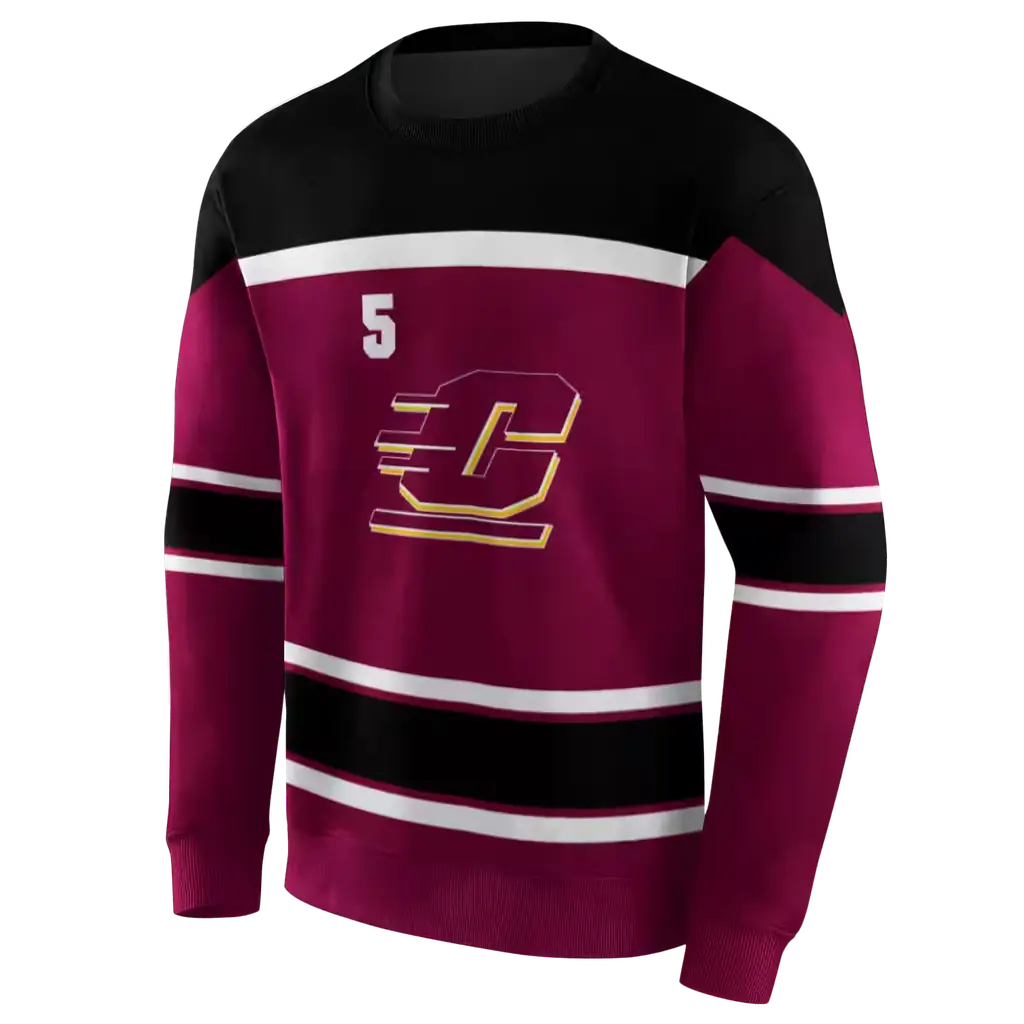 custom central michigan chippewas striped pattern maroon hoodie new arrival custom central michigan chippewas striped pattern maroon hoodie new arrival