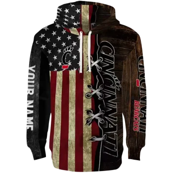 custom cincinnati bearcats american pride hoodie best selling