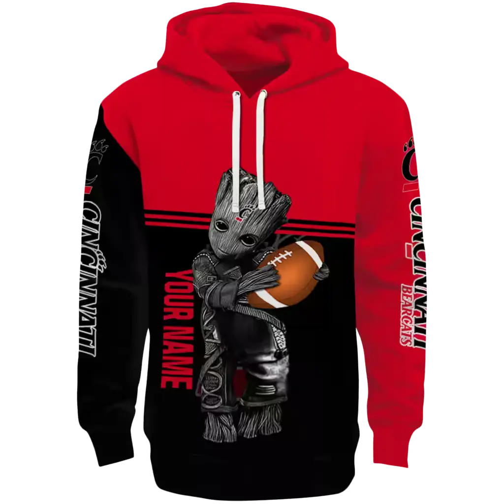 custom cincinnati bearcats baby groot red black hoodie best selling custom cincinnati bearcats baby groot red black hoodie best selling