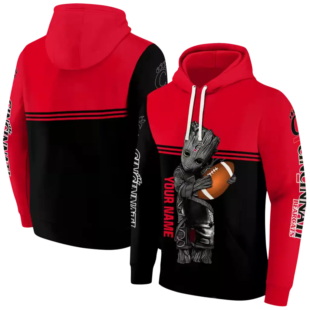 custom cincinnati bearcats baby groot red black hoodie fashion forward custom cincinnati bearcats baby groot red black hoodie fashion forward