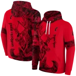 custom cincinnati bearcats deer silhouette red hoodie best selling