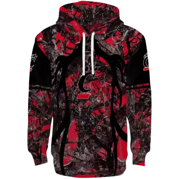 custom cincinnati bearcats hunting theme red black hoodie best selling