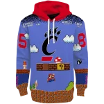 custom cincinnati bearcats mario blue black hoodie best selling