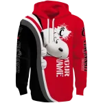 custom cincinnati bearcats peeking snoopy red hoodie best selling