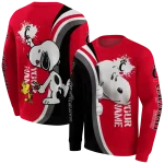 custom cincinnati bearcats peeking snoopy red hoodie best selling