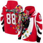 custom cincinnati bearcats puzzle pieces red hoodie best selling