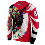 custom cincinnati bearcats puzzle pieces red hoodie best selling