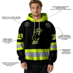 custom cincinnati bearcats safety motif black neon green hoodie best selling