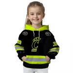 custom cincinnati bearcats safety motif black neon green hoodie best selling