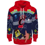 custom cincinnati bearcats spongebob patrick star red navy hoodie best selling