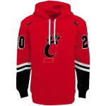 custom cincinnati bearcats striped sleeves red hoodie best selling