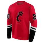 custom cincinnati bearcats striped sleeves red hoodie best selling