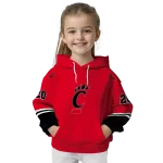 custom cincinnati bearcats striped sleeves red hoodie best selling