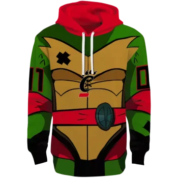 custom cincinnati bearcats superhero armor red green hoodie best selling