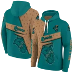 custom coastal carolina chanticleers abstract shape green hoodie best selling