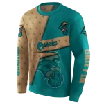 custom coastal carolina chanticleers abstract shape green hoodie best selling