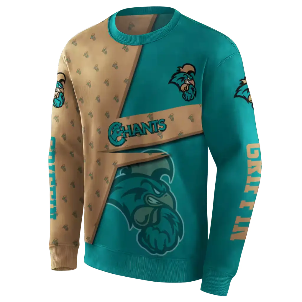 custom coastal carolina chanticleers abstract shape green hoodie new arrival custom coastal carolina chanticleers abstract shape green hoodie new arrival