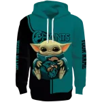 custom coastal carolina chanticleers baby yoda green black hoodie best selling