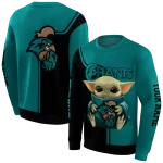 custom coastal carolina chanticleers baby yoda green black hoodie best selling