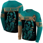 custom coastal carolina chanticleers grim reaper green black hoodie best selling