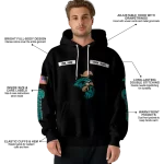 custom coastal carolina chanticleers punisher skull black hoodie best selling