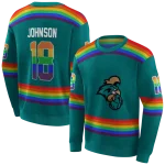 custom coastal carolina chanticleers rainbow stripes green hoodie best selling