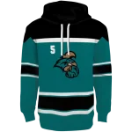custom coastal carolina chanticleers striped pattern green hoodie best selling
