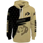 custom colorado buffaloes abstract shape gold hoodie best selling
