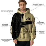 custom colorado buffaloes abstract shape gold hoodie best selling