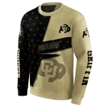 custom colorado buffaloes abstract shape gold hoodie best selling