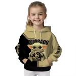custom colorado buffaloes baby yoda gold black hoodie best selling