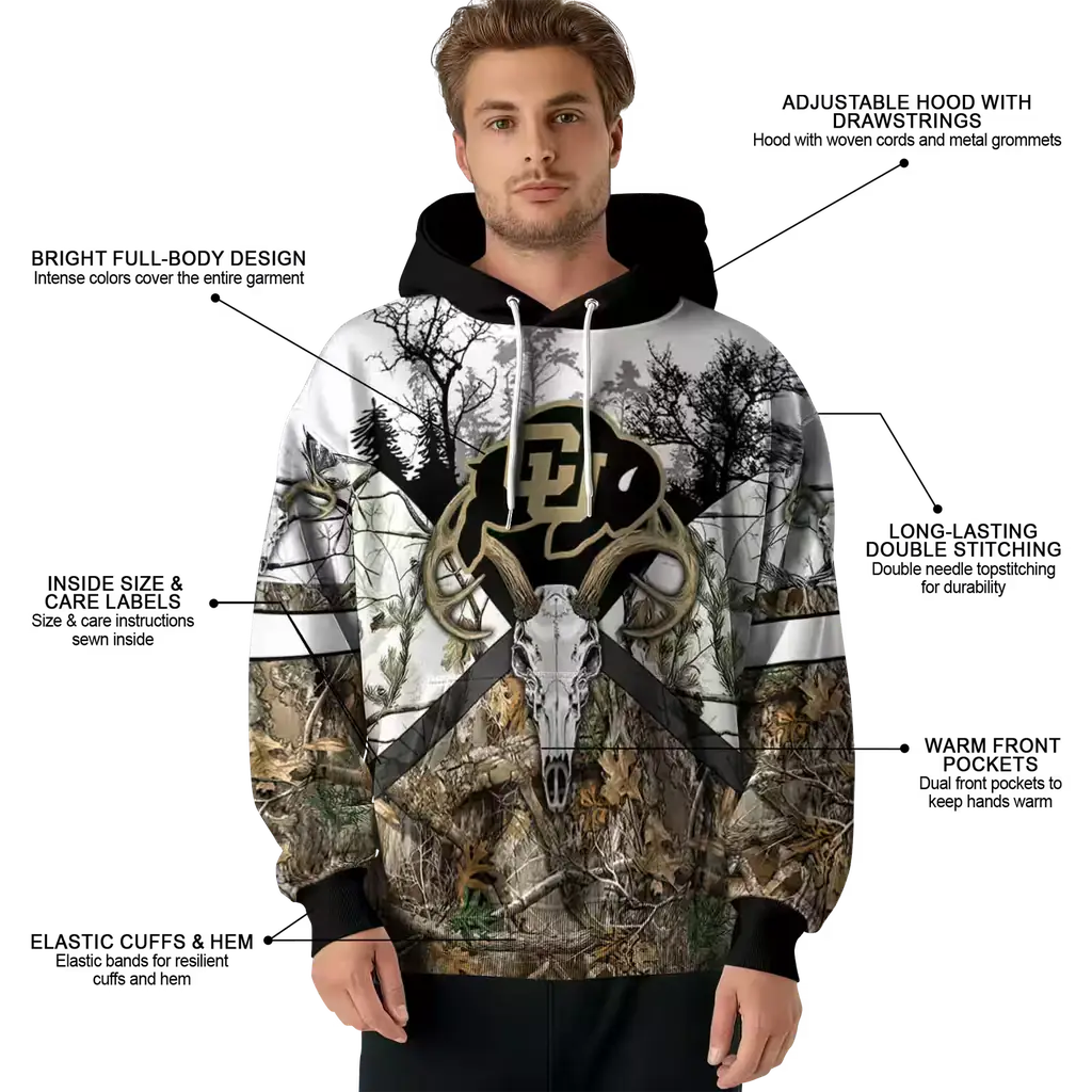 custom colorado buffaloes forest silhouette hoodie latest model custom colorado buffaloes forest silhouette hoodie latest model