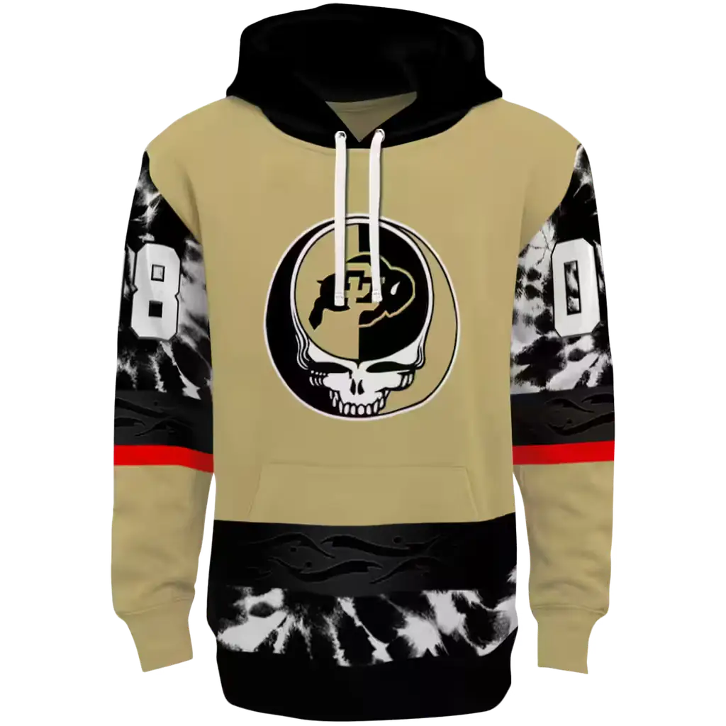 custom colorado buffaloes grateful vibes gold hoodie best selling custom colorado buffaloes grateful vibes gold hoodie best selling