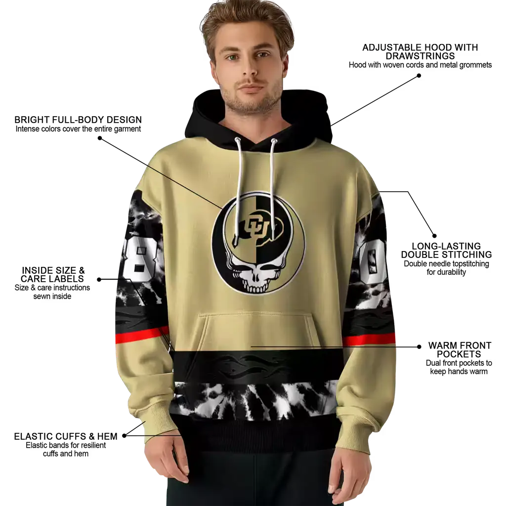 custom colorado buffaloes grateful vibes gold hoodie latest model custom colorado buffaloes grateful vibes gold hoodie latest model