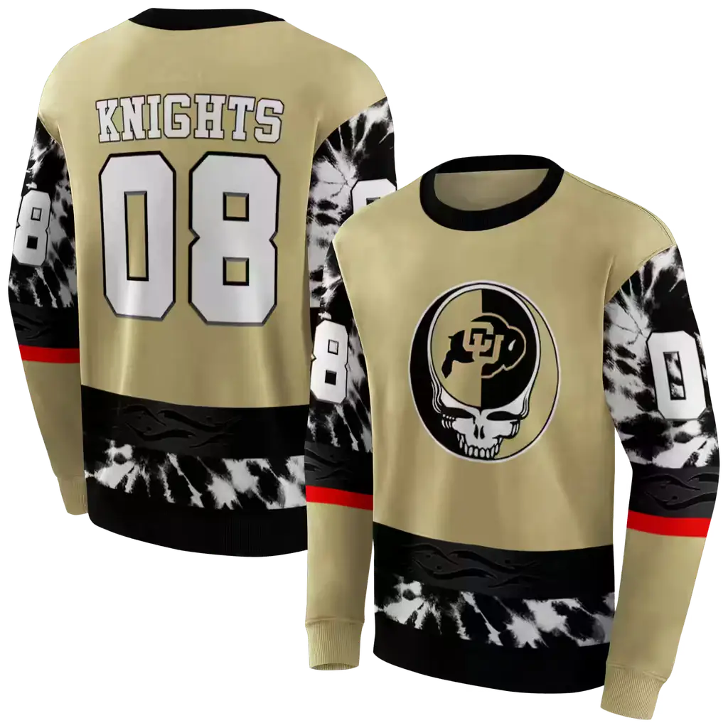 custom colorado buffaloes grateful vibes gold hoodie premium grade custom colorado buffaloes grateful vibes gold hoodie premium grade