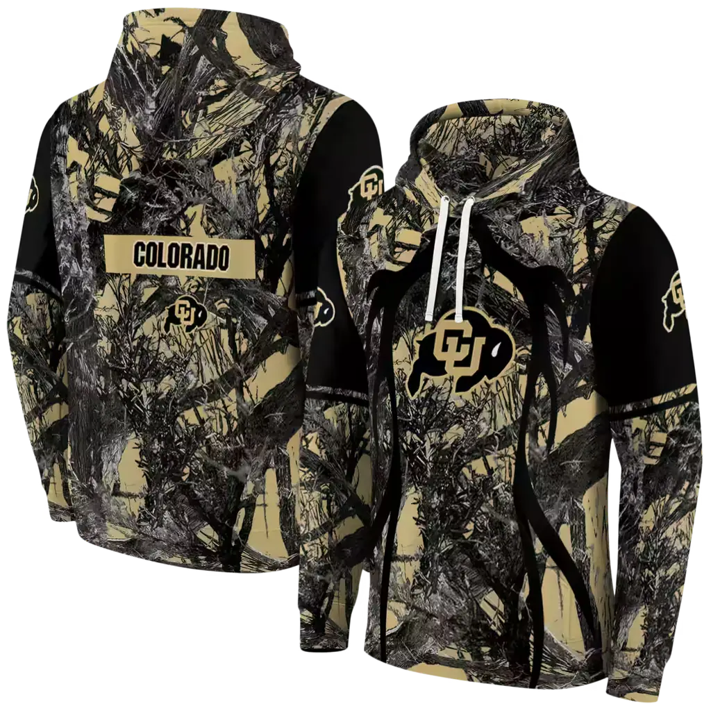 custom colorado buffaloes hunting theme gold black hoodie fashion forward custom colorado buffaloes hunting theme gold black hoodie fashion forward