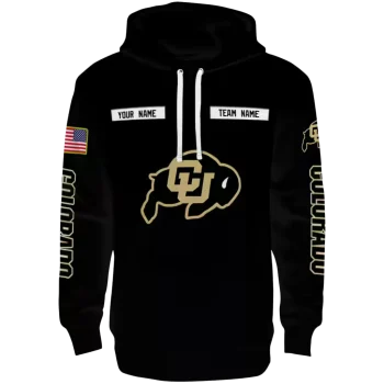 custom colorado buffaloes punisher skull black hoodie best selling