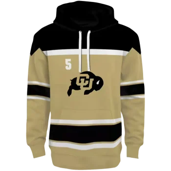 custom colorado buffaloes striped pattern gold hoodie best selling
