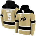 custom colorado buffaloes striped pattern gold hoodie best selling