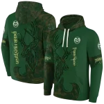 custom colorado state rams deer silhouette green hoodie best selling