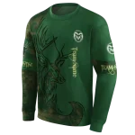 custom colorado state rams deer silhouette green hoodie best selling