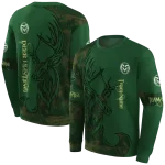 custom colorado state rams deer silhouette green hoodie best selling
