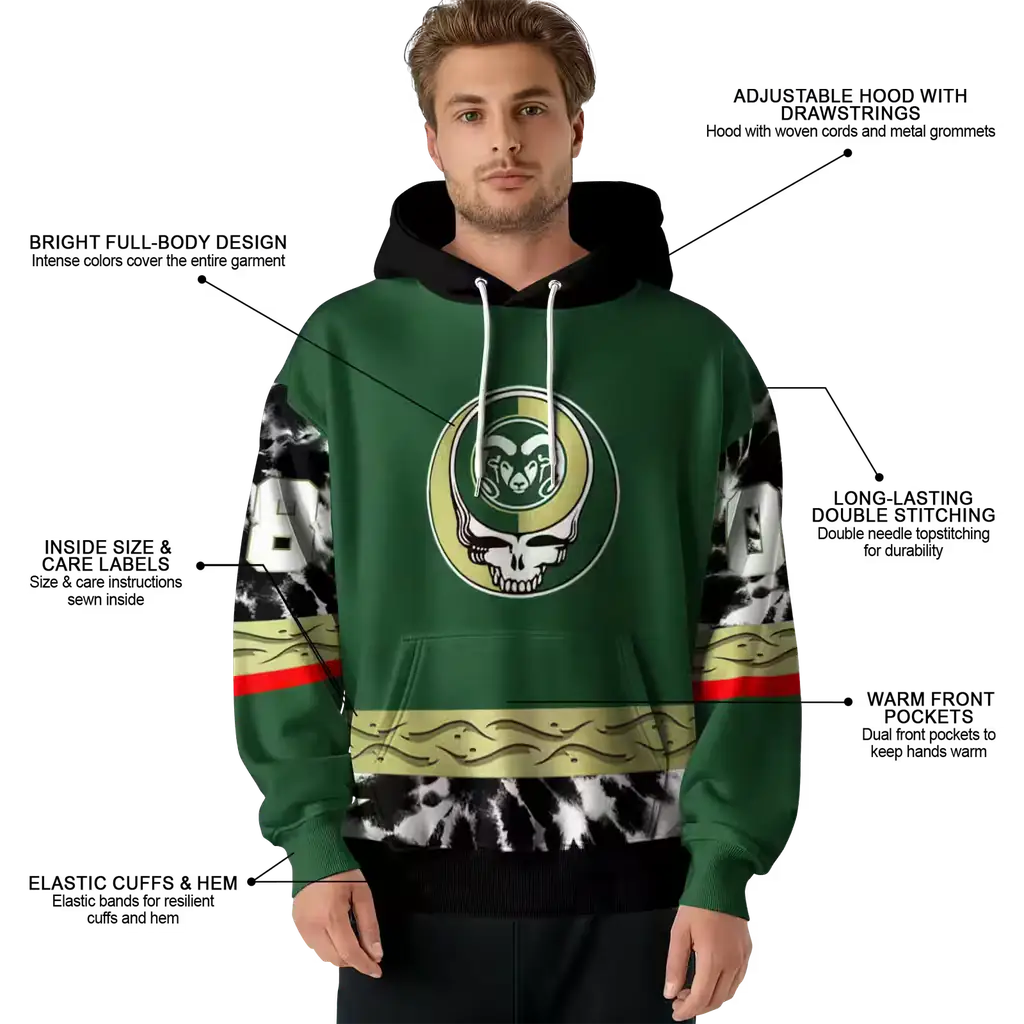 custom colorado state rams grateful vibes green hoodie latest model custom colorado state rams grateful vibes green hoodie latest model